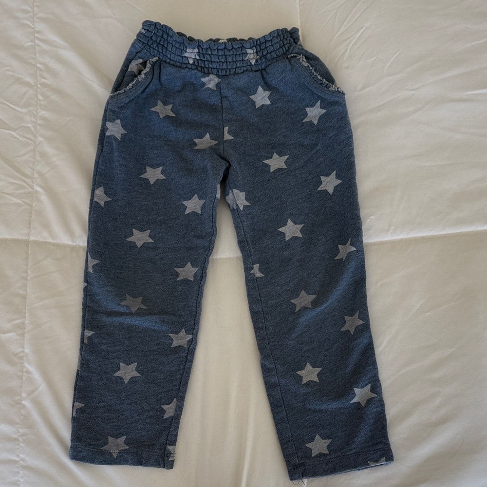 Baby Gap 5 years Star Print Blue Pants with pockets